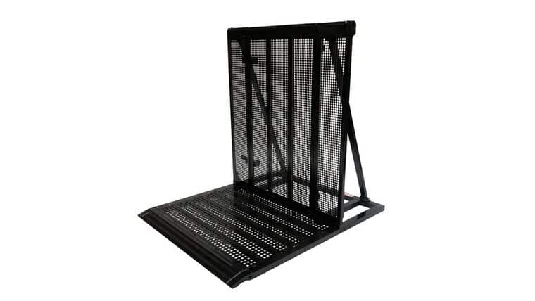 Hinged Gate Metal Blow-Through Concert Crowd Barricade - Black | Rental