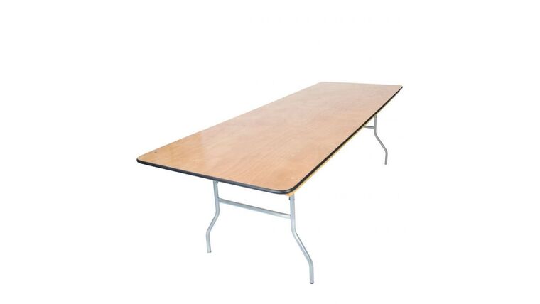 Banquet Table | Wood | 8′ x 48″ Kings | Rental Banquet Table | Wood | 8′ x 48″ Kings | Rental