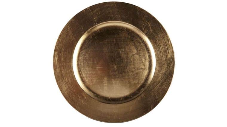 Gold Charger Plate by Ashland® | Rental Gold Charger Plate by Ashland® | Rental