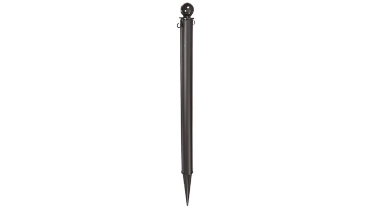 35″H x 2.5″D Black Plastic Stanchion Ground Pole | Rental