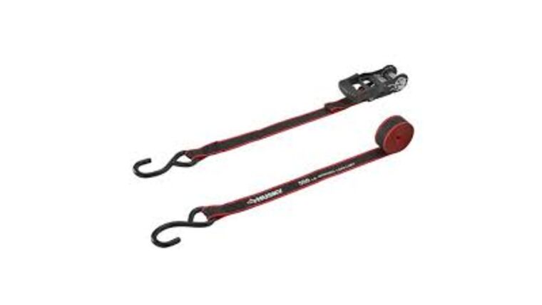 1′ x 12′ Husky Ratchet Tie Down – Red & Black | Rental