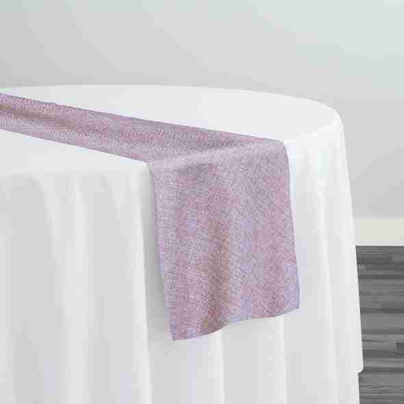 Imitation Burlap Table Runner in Blush | Rental