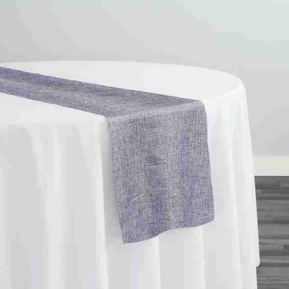 Imitation Burlap Table Runner in Lavender | Rental