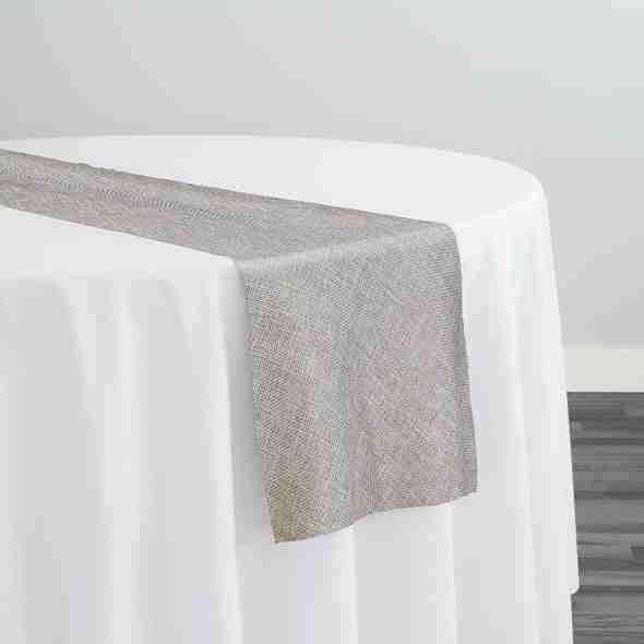 Imitation Burlap Table Runner in Wheat | Rental Imitation Burlap Table Runner in Wheat | Rental