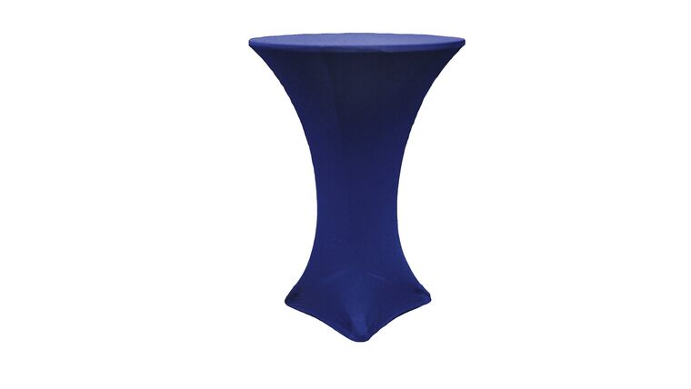 Spandex | Navy Blue | 30″ Round | Cocktail Table Cover Rental | Rental Spandex | Navy Blue | 30″ Round | Cocktail Table Cover Rental | Rental