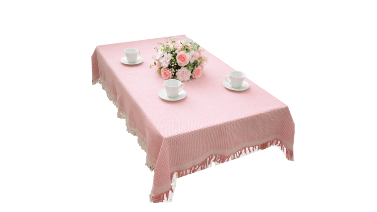Polyester | Pastel Pink | 60" x 120" Rectangle Tablecloth Rental | Rental