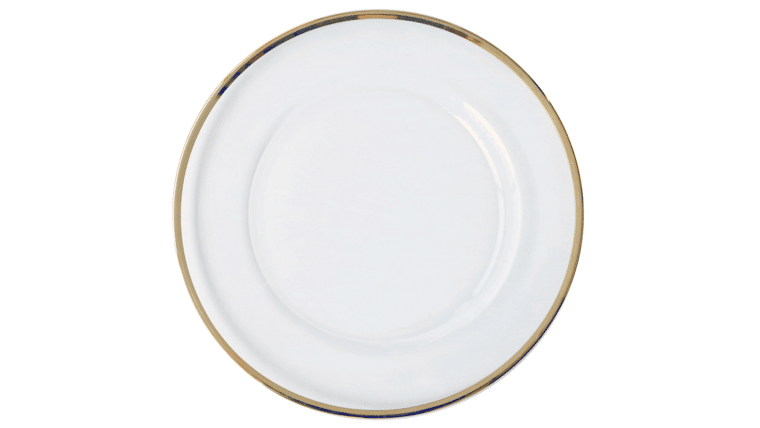 Baroque Charger Plate – Clear | Rental