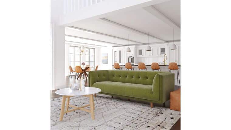 Spring Green Theodorus Velvet Sofa | Rental Spring Green Theodorus Velvet Sofa | Rental