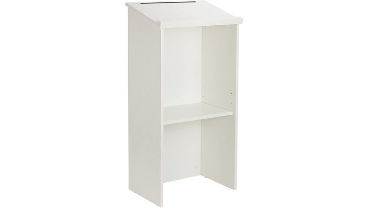 White Wood Podium, Lecturn | Rental