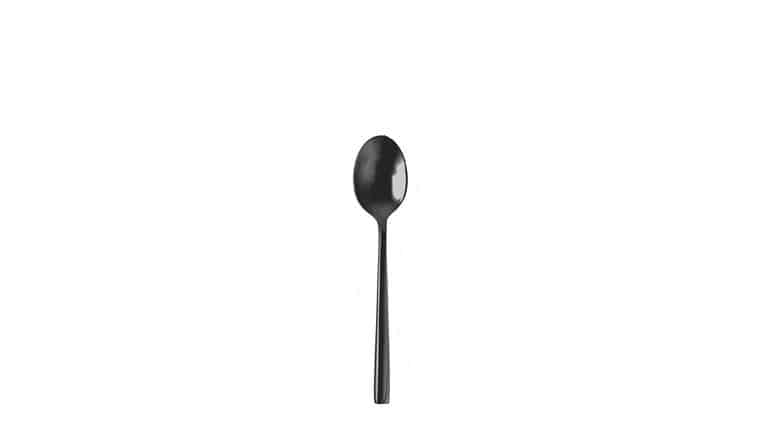 Arezzo Brushed Black Espresso Spoon | Rental
