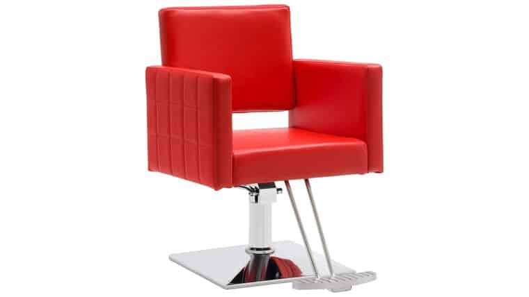 Salon Chair for Hair Stylist Hydraulic Barber Chair Beauty Spa Equipment 8821 (Red) | Rental