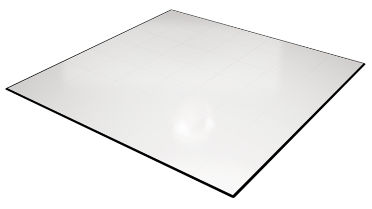 24' Round Matte White Round Vinyl Dance Floor | Rental