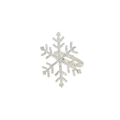 NR452 Beaded Snowflake Napkin Ring | Rental NR452 Beaded Snowflake Napkin Ring | Rental
