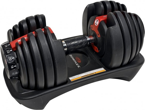 Set of 2 Bowflex SelectTech Adjustable Weights and Dumbbells Single Dumbbell 552 (2 – 24 kg) | Rental Set of 2 Bowflex SelectTech Adjustable Weights and Dumbbells Single Dumbbell 552 (2 – 24 kg) | Rental