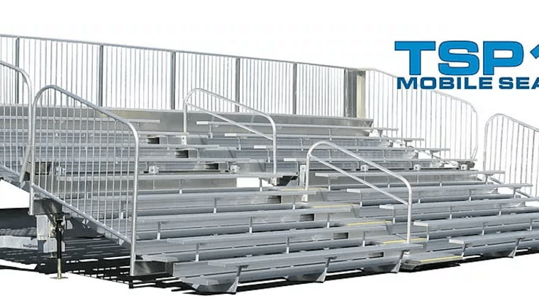10 Row – TSP10-260 Mobile Grandstand Bleacher Trailer (Seats 236*) | Rental 10 Row – TSP10-260 Mobile Grandstand Bleacher Trailer (Seats 236*) | Rental