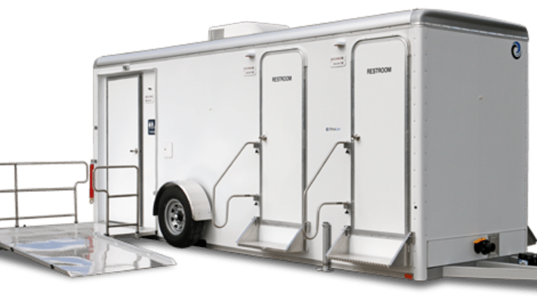 Executive – 2 Stall + ADA Restroom Trailer | Rental