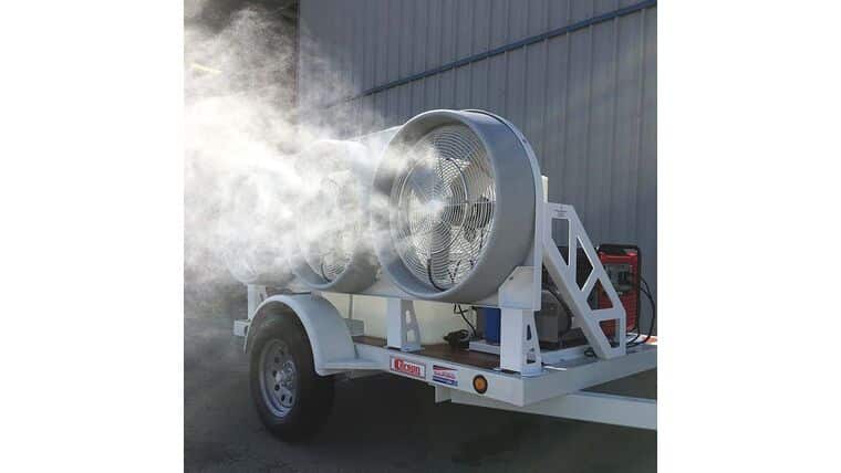 Misting Package – Mid Pressure Mobile III Military Mist Cooling Trailer | Rental