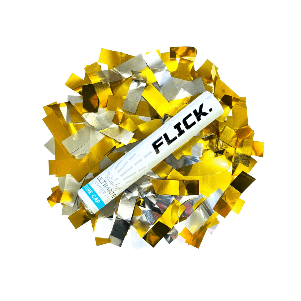 Gold & Silver – Metallic Confetti Flick Stick – 6″ (Pack of 8) | Rental Gold & Silver – Metallic Confetti Flick Stick – 6″ (Pack of 8) | Rental
