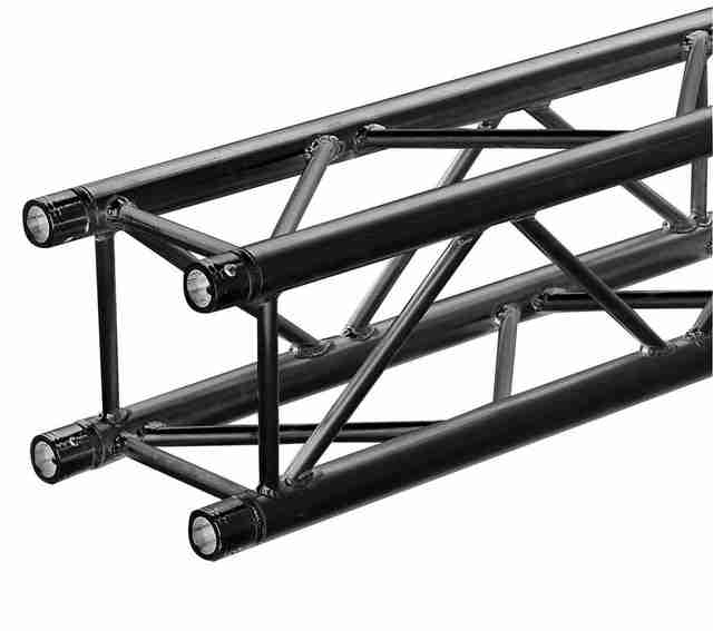 Square 12-In Truss F34 Black Straight 8.20 Ft | Rental Square 12-In Truss F34 Black Straight 8.20 Ft | Rental