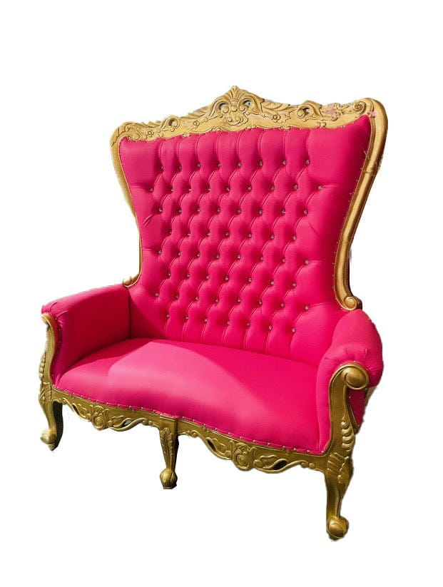 Adult Double Hot Pink/Gold Royal Sofa | Rental Adult Double Hot Pink/Gold Royal Sofa | Rental