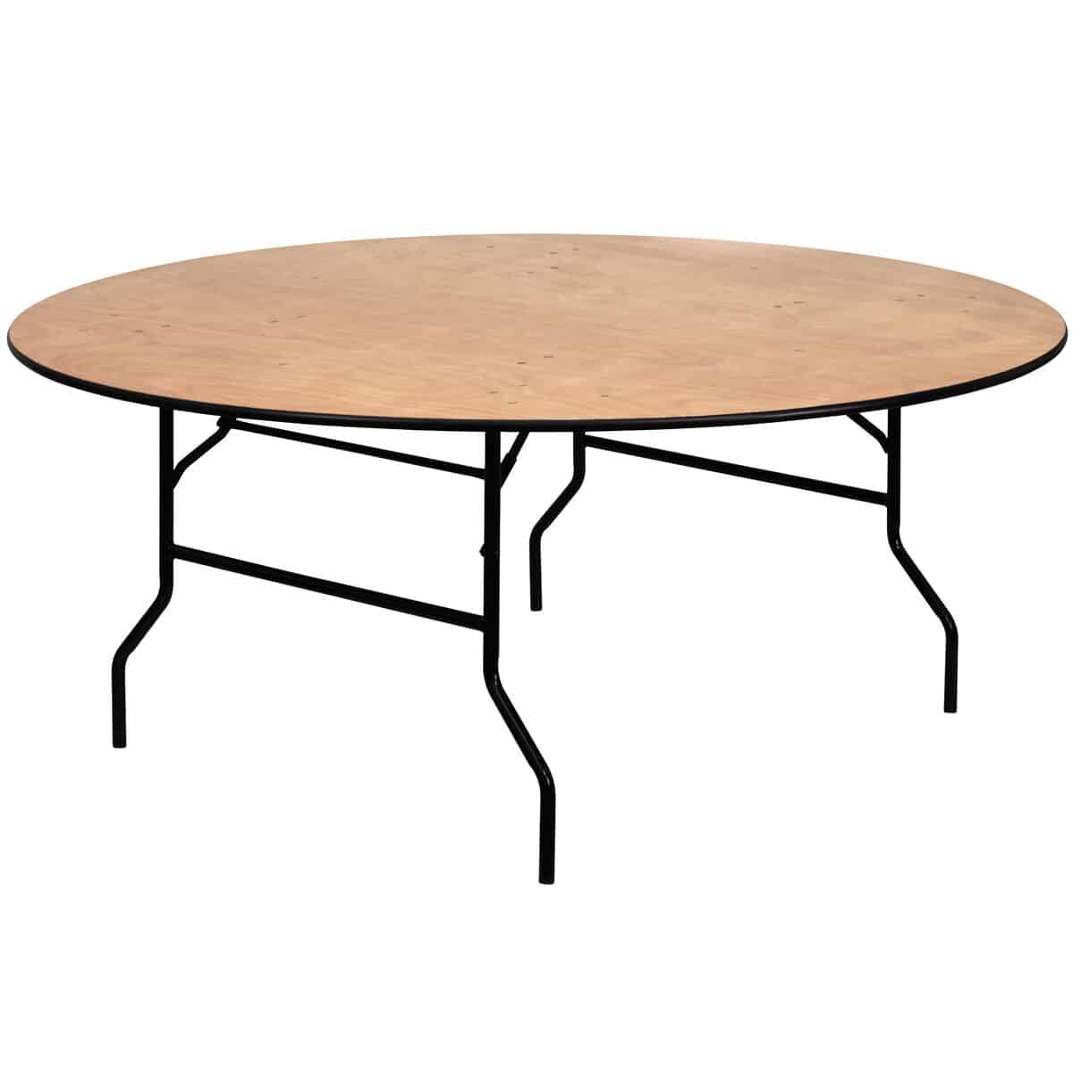 Banquet Table | Wood | Round | 72" | Rental