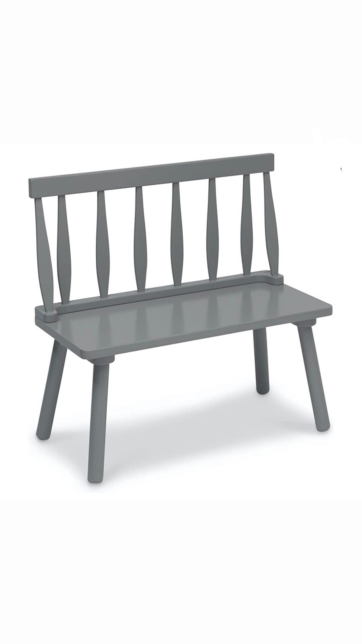 Kids Grey Wooden Bench | Rental