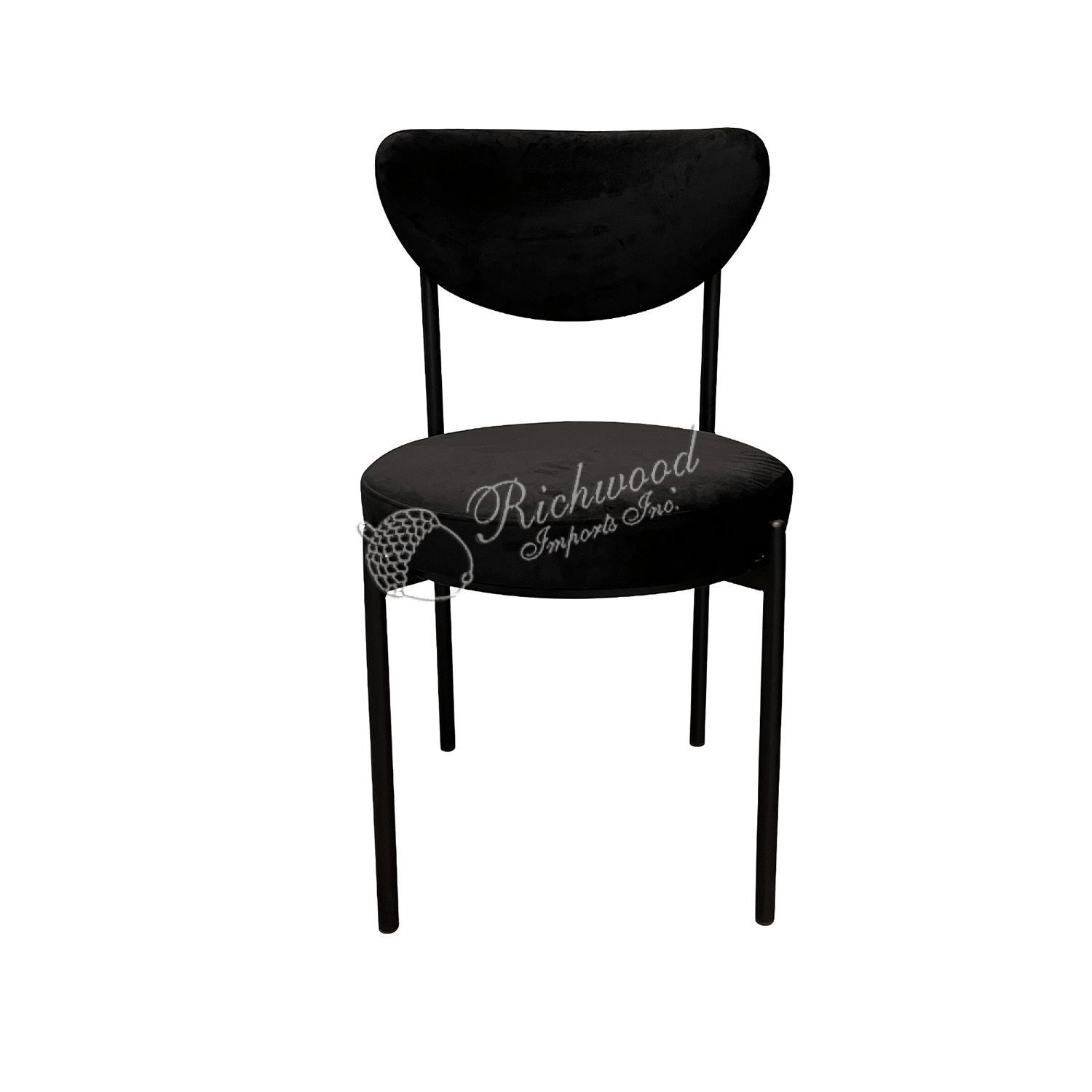 IRIS CHAIR – Stackable w/Black Frame & Black Velvet | Rental IRIS CHAIR – Stackable w/Black Frame & Black Velvet | Rental