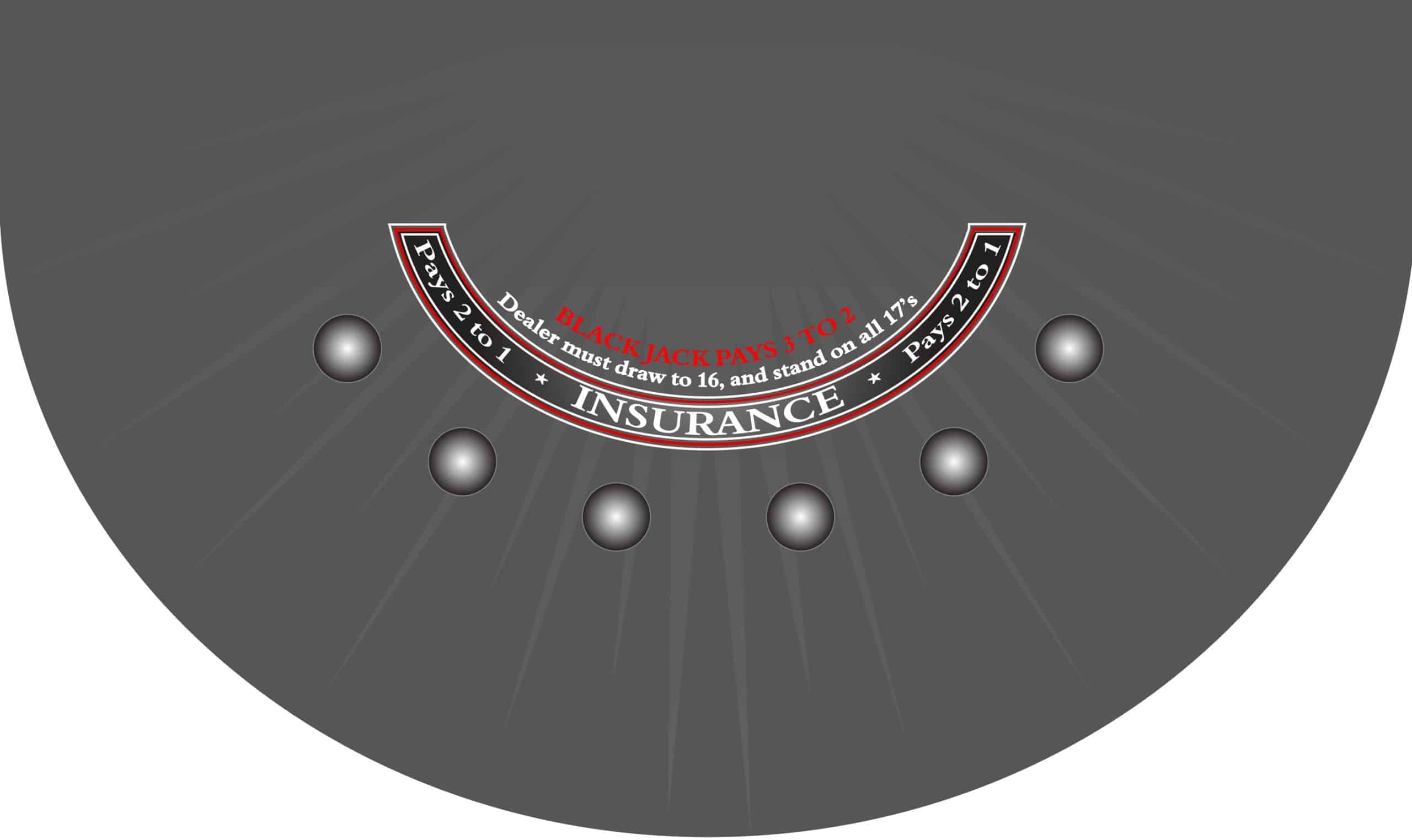 Part – 6′ Custom Layout Blackjack Casino Game Table Top Only | Rental