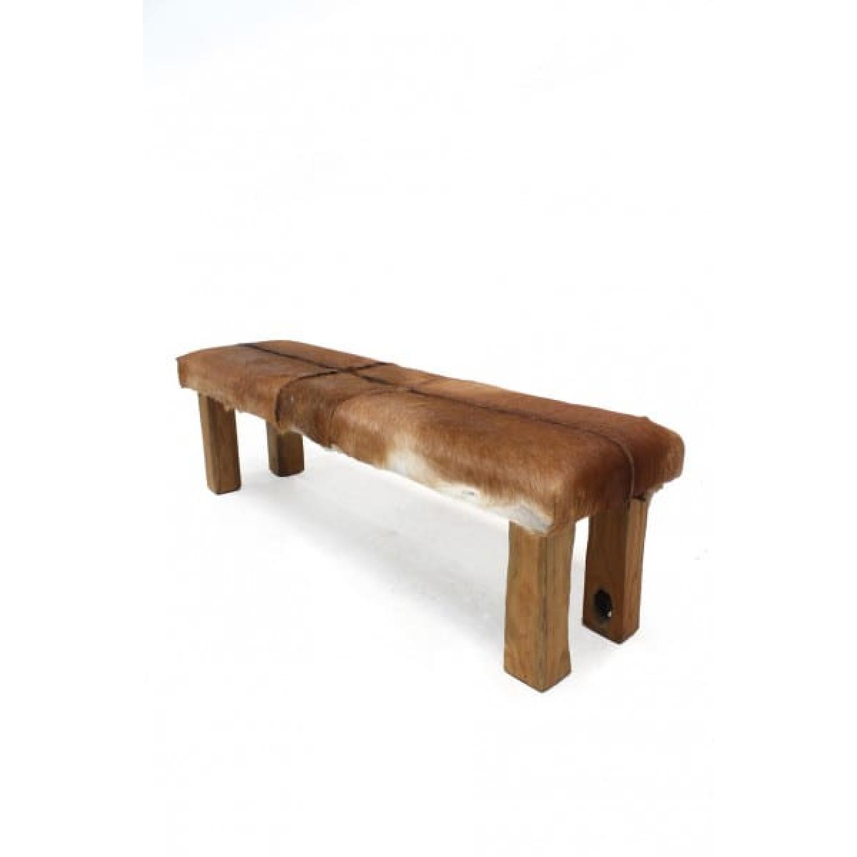 Rustic Goat Skin Bench – Medium Rental | Rental Rustic Goat Skin Bench – Medium Rental | Rental