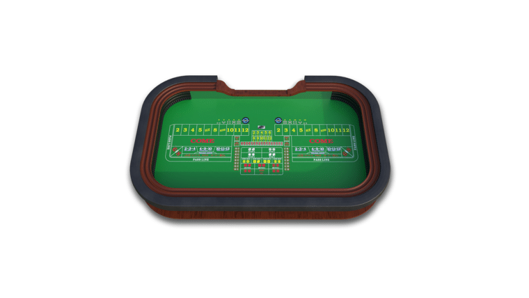 Part – Craps – 8′ Green Craps Casino Game Table Only | Rental