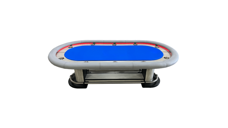Illuminated White Poker Game Table Only | Rental