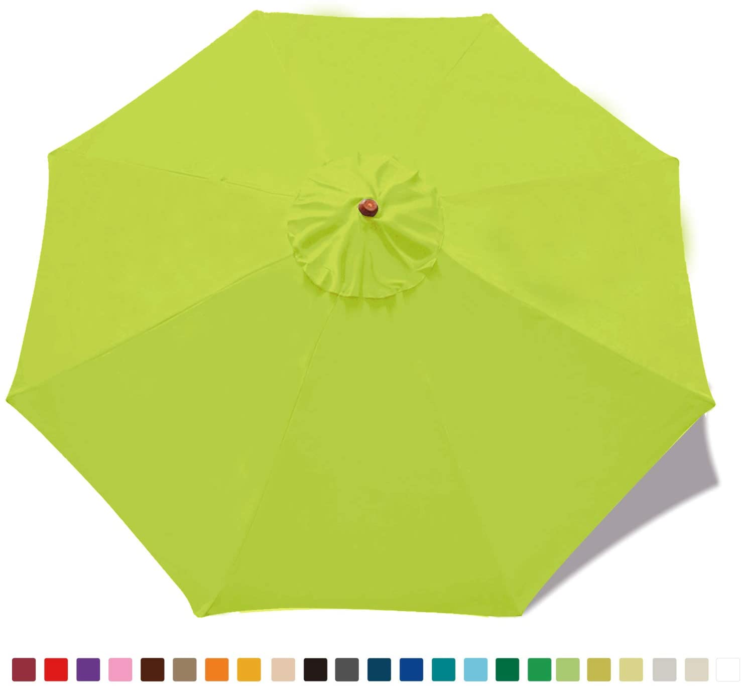 9′ Market Umbrella Kit – Lemon Green | Rental