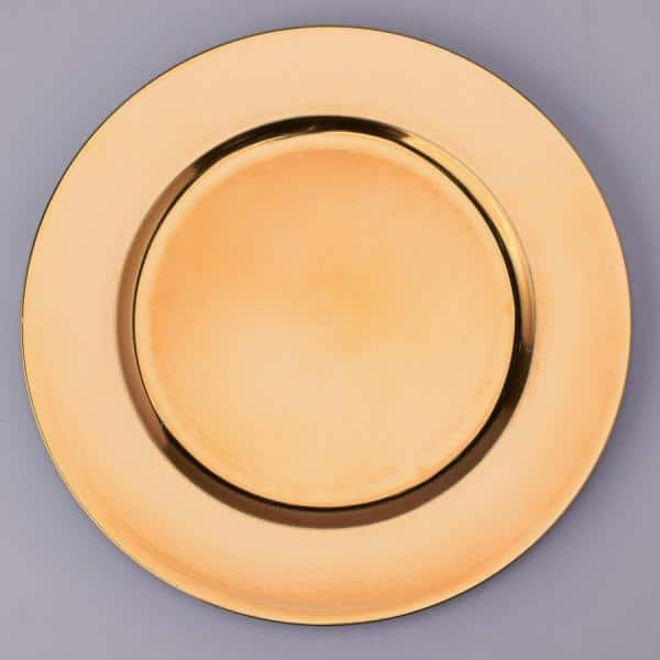 Decostar™ Plastic Charger Plate 13″ – Gold – 24 Pieces | Rental Decostar™ Plastic Charger Plate 13″ – Gold – 24 Pieces | Rental