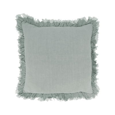 13069 – Ruffled Design Pillow – Down Filled | Rental