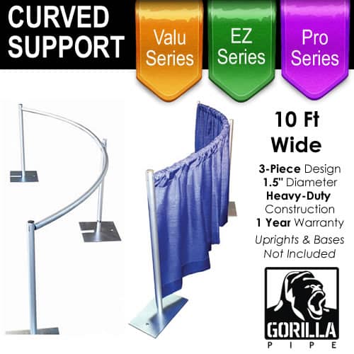 Curved Drape Support (3-Piece Set) | Rental