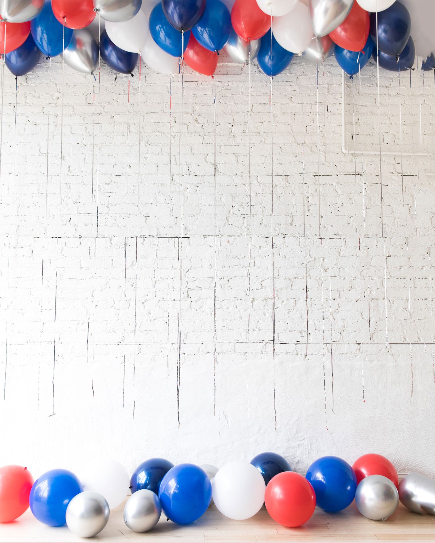 Red, White & Blue Palette Ceiling Balloon and Floor Balloon Set | Purchase Red, White & Blue Palette Ceiling Balloon and Floor Balloon Set | Purchase