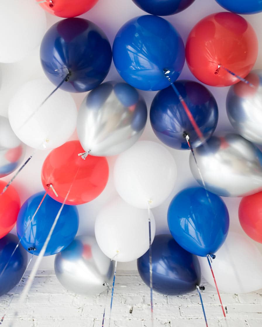 Red, White & Blue Palette 16in Ceiling Balloons – set of 25 | Purchase Red, White & Blue Palette 16in Ceiling Balloons – set of 25 | Purchase