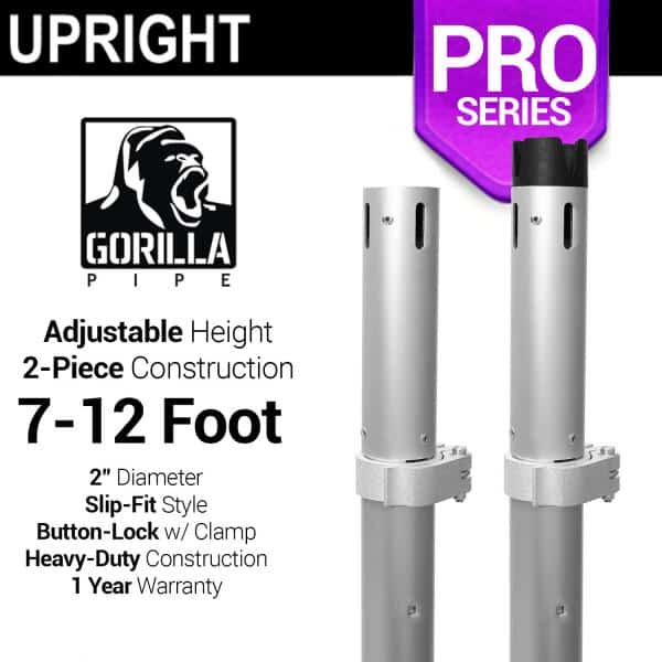 Pro Series – 7-12ft Telescoping 2″ Upright | Rental