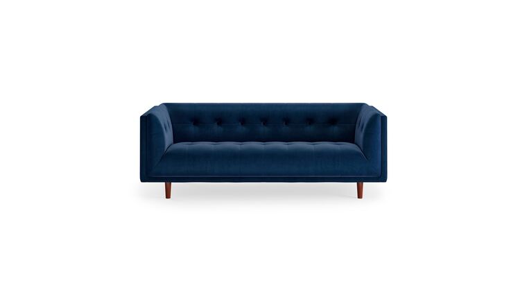 Saphire Blue Theodorus Velvet Sofa | Rental