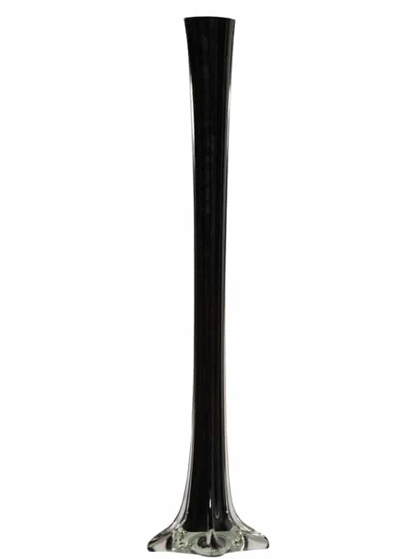 32″ Black Glass Eiffel Tower Vase | Rental 32″ Black Glass Eiffel Tower Vase | Rental