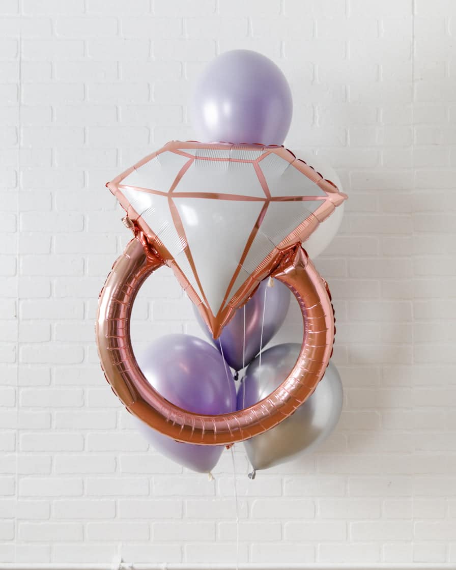 Disco Darling – Balloons with Ring Foil – bouquet of 7 | Rental