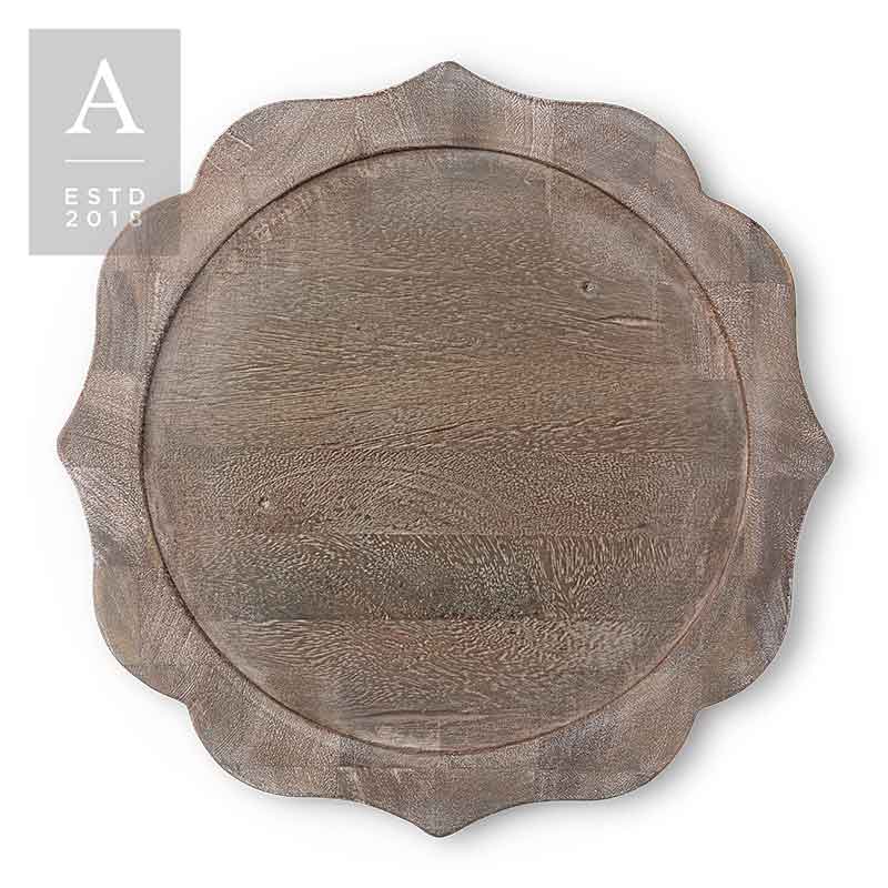 Bennett Rustico Grey Charger Plate | Rental Bennett Rustico Grey Charger Plate | Rental