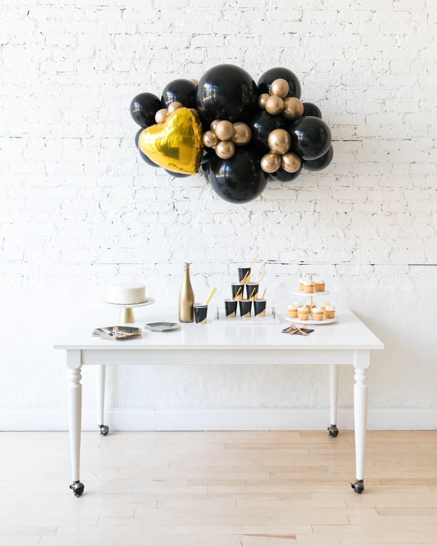 Couture – Backdrop Balloon Garland with Foil Install Piece – 3ft | Rental Couture – Backdrop Balloon Garland with Foil Install Piece – 3ft | Rental
