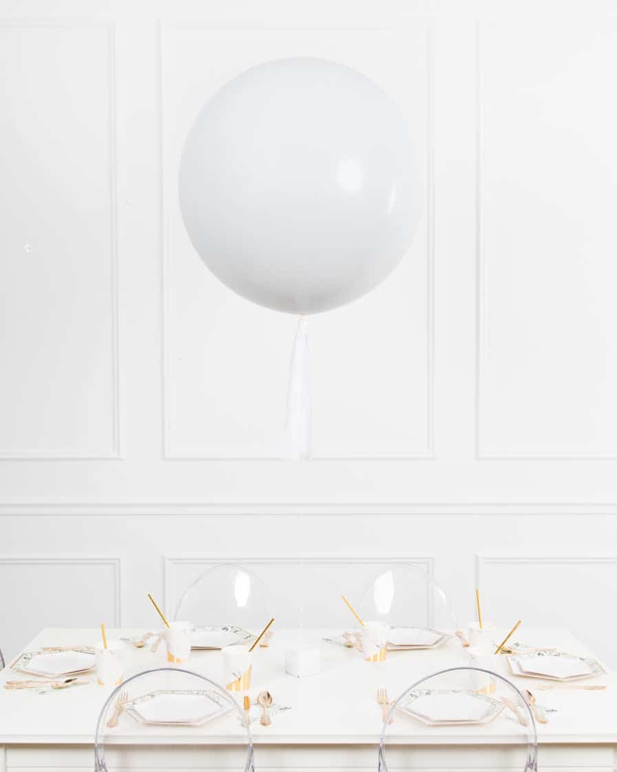 Botanical – Giant Balloon Centerpiece with Skirt | Rental