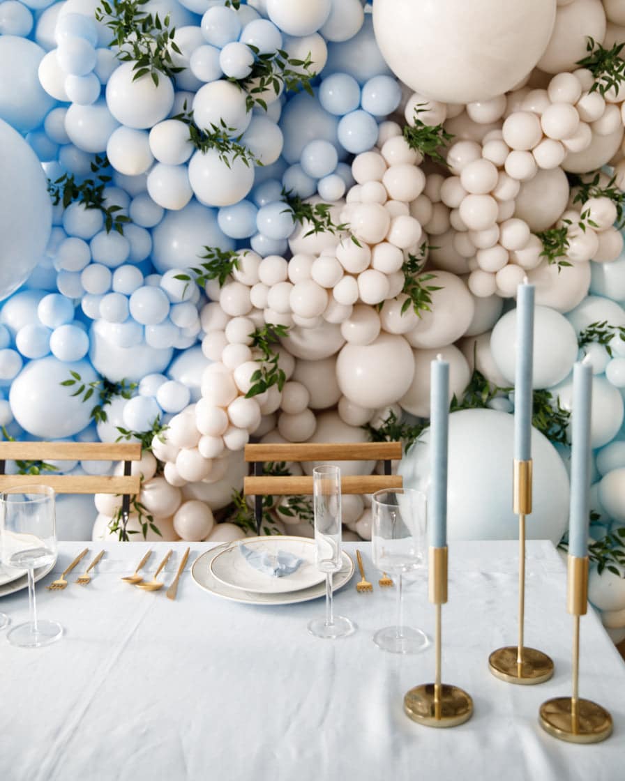 Provence – Balloon Wall with Greenery | Rental