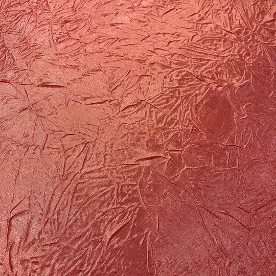 Crush Satin (Bichon) Drapery Panel in Coral 201 | Rental