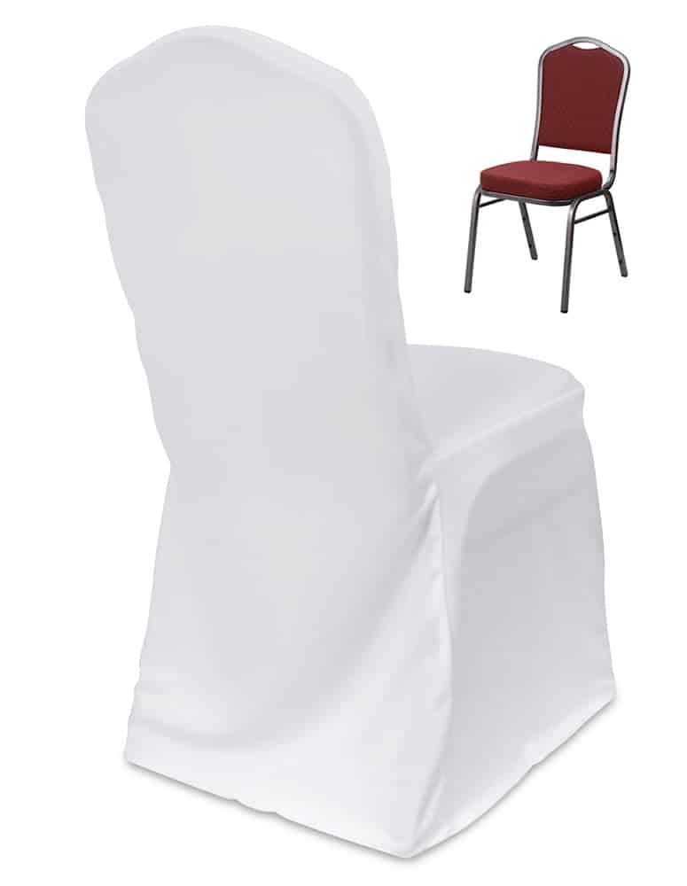 Poplin Crown Back Banquet Chair Cover – Basic Quality | Rental Poplin Crown Back Banquet Chair Cover – Basic Quality | Rental