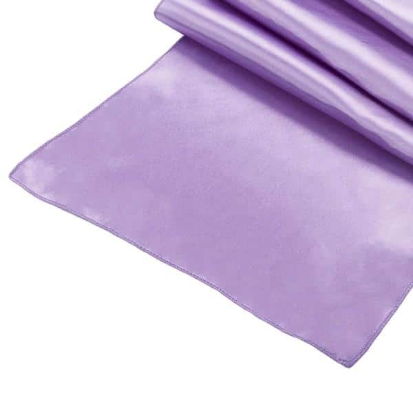 Sleek Satin Runner 14″ x 108″ – Victorian Lilac/Wisteria | Rental Sleek Satin Runner 14″ x 108″ – Victorian Lilac/Wisteria | Rental