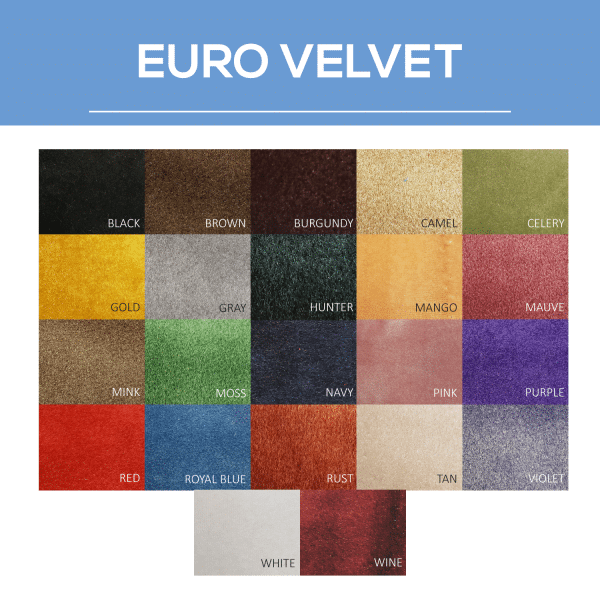 FR Euro Velvet – 100% Polyester – By The Yard – 54″ Width | Rental FR Euro Velvet – 100% Polyester – By The Yard – 54″ Width | Rental