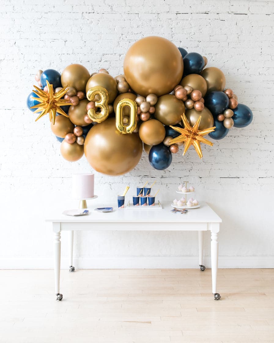 Midnight Copper – Number Backdrop Balloon Garland Install Piece | Rental Midnight Copper – Number Backdrop Balloon Garland Install Piece | Rental